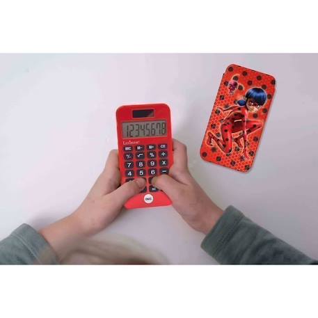 Calculatrice de poche 8 chiffres avec couvercle de protection Miraculous ROUGE 4 - vertbaudet enfant 