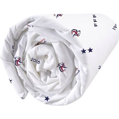 Drap housse en coton FFF - Taille 90x190 cm - Fibres naturelles - Label OKEO-TEX BLANC 1 - vertbaudet enfant 