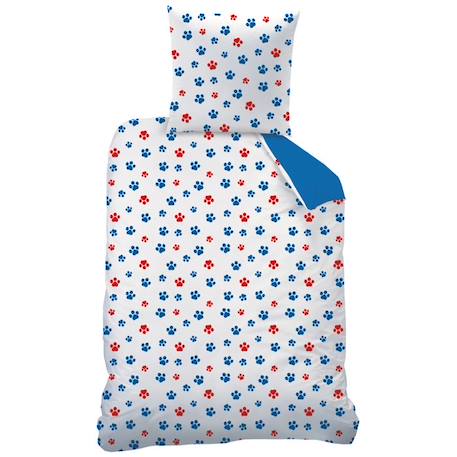 Parure de lit Pat'Patrouille READY FOR ACTION - 100% coton - Housse de couette + taie d'oreiller - Bleu - Enfant BLEU 4 - vertbaudet enfant 