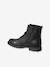 Boots vernies lacées et zippées fille bronze+lot noir+noir 8 - vertbaudet enfant 