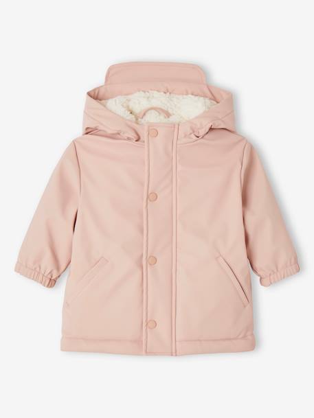 Ensemble manteau + salopette de pluie bébé rose poudré 2 - vertbaudet enfant 