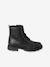 Boots vernies lacées et zippées fille bronze+lot noir+noir 7 - vertbaudet enfant 