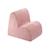 Fauteuil enfant velours côtelé NUBE PINK MOUSSE ROSE 1 - vertbaudet enfant 