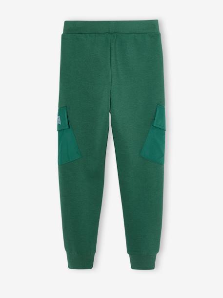 Pantalon jogging avec poches à rabat sport garçon bleu nuit+vert 9 - vertbaudet enfant 