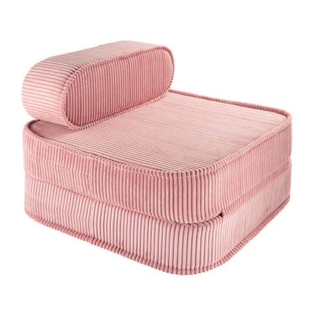 Chauffeusse enfant velours côtelé FLIP PINK MOUSSE ROSE 1 - vertbaudet enfant 