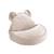 Pouf enfant ourson velours BEAR DUSTY BEIGE BEIGE 1 - vertbaudet enfant 