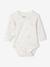 Lot 2 bodies manches longues bébé ouverture naissance en coton bio bleu pâle+cappuccino+rose 9 - vertbaudet enfant 