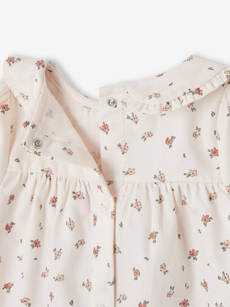 Ensemble 3 pièces bébé naissance robe + collant + bandeau écru 7 - vertbaudet enfant 