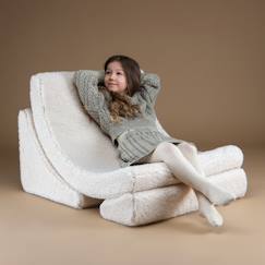 Chambre et rangement-Chambre-Chaise, tabouret, fauteuil-Fauteuil enfant bouclette MOON CREAM WHITE