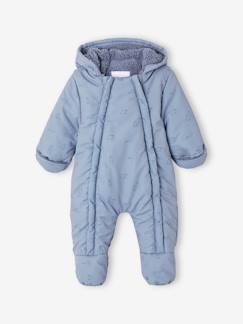 Bébé-Manteau, combipilote, nid d'ange-Combi-pilote imprimée ours bébé doublée sherpa ouverture double-zip