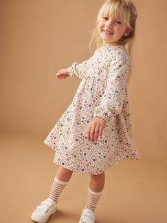 -Robe motif all over ouverture boutonnée devant