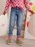 Jean Mom poches coeur au dos fille denim brut+denim gris+stone 12 - vertbaudet enfant 