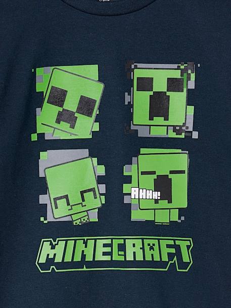 T-shirt Minecraft® manches courtes bleu nuit 3 - vertbaudet enfant 