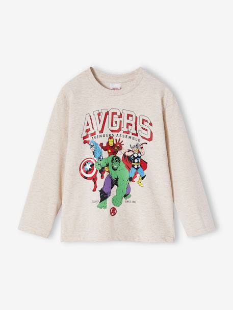 T-shirt Avengers Marvel® garçon beige chiné 1 - vertbaudet enfant 