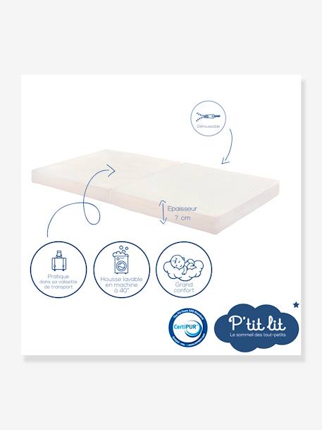 Matelas de Voyage pliant Premium BLANC 2 - vertbaudet enfant 