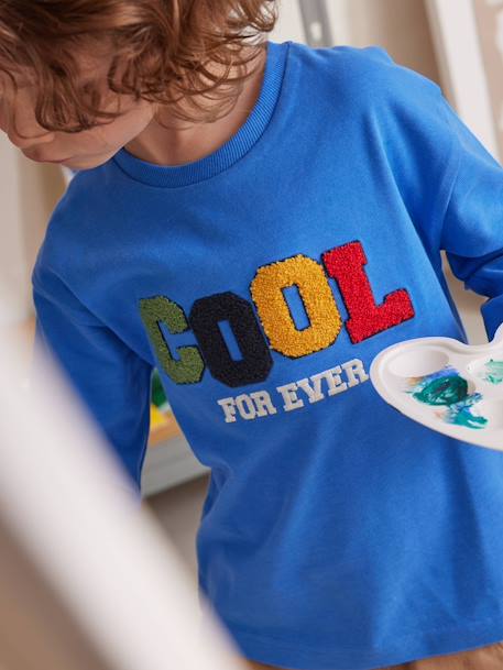 T-shirt cool garçon bleu électrique 2 - vertbaudet enfant 