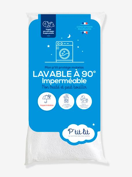 Protège matelas imperméable peut bouillir 90°C blanc 1 - vertbaudet enfant 