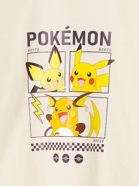 Tee-shirt Pikachu Evolution Pokemon® garçon sable 3 - vertbaudet enfant 