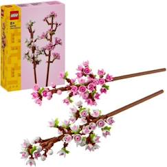 Jouet-LEGO® 40725 Creator Les Fleurs de Cerisier, Décoration de Chambre et Accessoire de Bureau, Modèle Bouquet de Fleurs