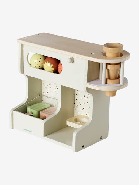 Machine à glaces en bois FSC® blanc 3 - vertbaudet enfant 