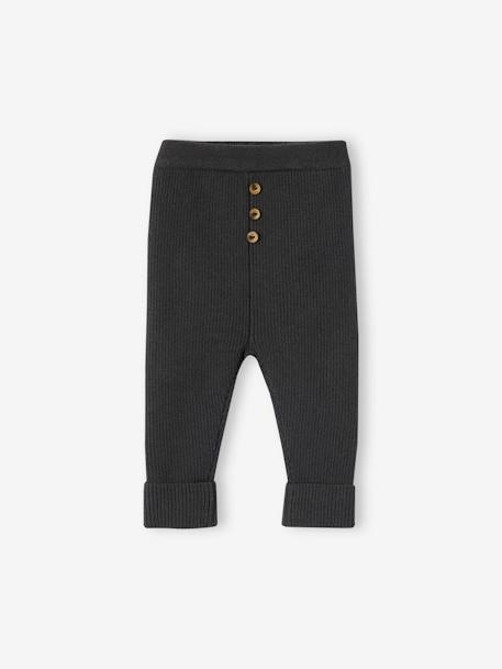 Legging évolutif en tricot bébé beige chiné+gris 4 - vertbaudet enfant 