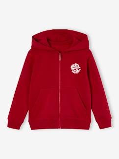 Sweat zippé à capuche Basics garçon  - vertbaudet enfant