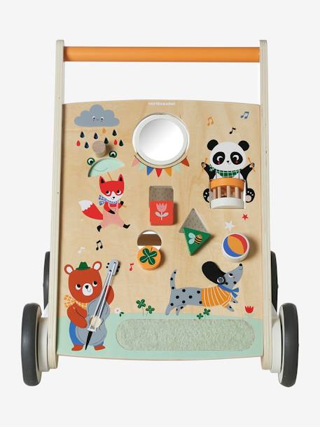 Chariot de marche pliable Les animaux joyeux en bois FSC® bois 9 - vertbaudet enfant 