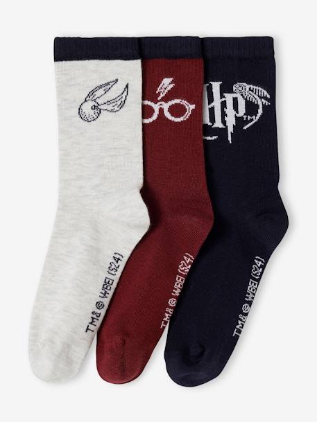 Lot de 3 paires de chaussettes Harry Potter® garçon bleu nuit 1 - vertbaudet enfant 