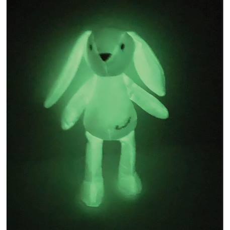 JEMINI Luminou Lapin blanc Peluche lumineuse naturelle fonctionne sans pile+/- 20 cm BLANC 2 - vertbaudet enfant 