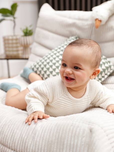 Bébé-Barboteuse en tricot bébé manches longues