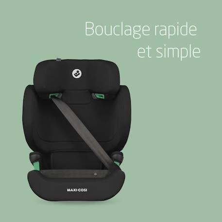 MAXI-COSI Rodifix M I-Size, Siège auto Isofix Groupe 2/3, Rehausseur voiture, Evolutif, de 15 à 36kg, de 3,5 à 12 ans, Basic Black NOIR 6 - vertbaudet enfant 