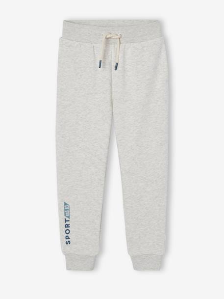 Jogging sport garçon blanc chiné 1 - vertbaudet enfant 