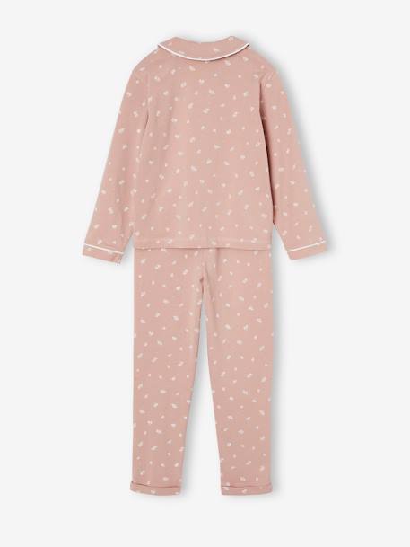 Pyjama imprimé col Claudine fille personnalisable rose pâle 4 - vertbaudet enfant 