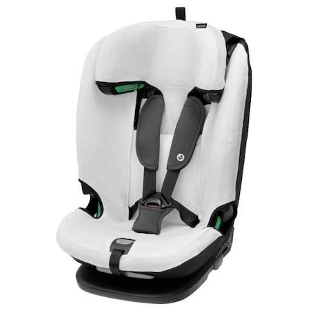 Housse d'été en coton biologique pour siège auto Maxi-Cosi Titan + / Titan Pro i-Size, accessoire siège auto, Natural White BLANC 1 - vertbaudet enfant 