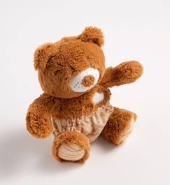 Jouet-Peluche ours marron avec détails brodés