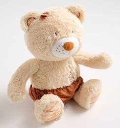 Jouet-Peluche ours beige avec détails brodés