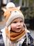 Ensemble animal bonnet + snood + moufles bébé noix de pécan 9 - vertbaudet enfant 