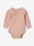 Lot 5 bodies 'coeur' manches longues ouverture naissance bébé en coton bio rose pâle 5 - vertbaudet enfant 