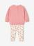 Ensemble sweat + legging + bandeau personnalisable bébé fille bois de rose+Léopard 5 - vertbaudet enfant 