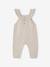 Salopette en tricot bébé bretelles à volants beige chiné 1 - vertbaudet enfant 