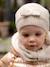 Ensemble bébé fille bonnet + snood + moufles noeuds écru 7 - vertbaudet enfant 