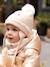 Ensemble bonnet + snood + moufles bébé fille beige poudré 8 - vertbaudet enfant 