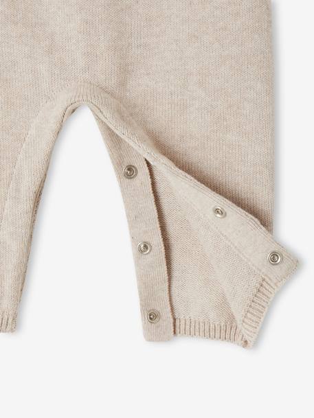 Salopette en tricot bébé beige chiné 5 - vertbaudet enfant 