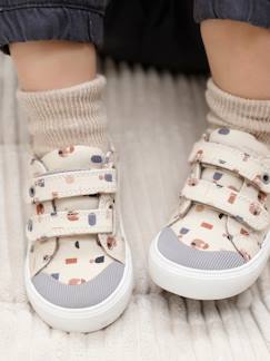 Chaussures-Chaussures garçon 23-38-Baskets scratchées bébé en toile