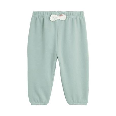 Ensemble sweat et pantalon avec headband bébé fille en molleton Happy Bunny VERT 3 - vertbaudet enfant 