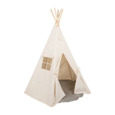 Ensemble tipi et tapis enfant Moi Mili 'beige' - beige - TU BEIGE 1 - vertbaudet enfant 