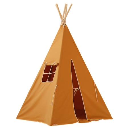 Ensemble tipi et tapis enfant Moi Mili 'Ocre' - ocre - TU ORANGE 1 - vertbaudet enfant 