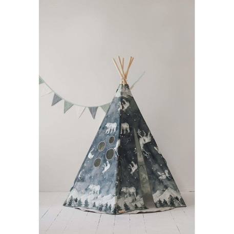 Ensemble tipi et tapis enfant Moi Mili 'Ciel Nocturne' - night sky - TU BLEU 4 - vertbaudet enfant 