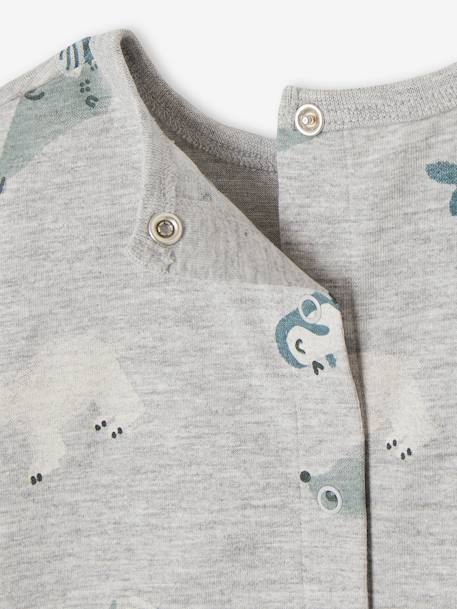 T-shirt motifs animaux polaires bébé manches longues gris chiné 3 - vertbaudet enfant 