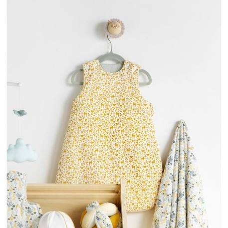 Gigoteuse naissance en coton blanc imprimé BLANC+BLANC+JAUNE 18 - vertbaudet enfant 